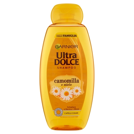 Garnier Shampoo Ultra Dolce, Shampoo per Capelli Chiari, Camomilla e Miele, 600 ml